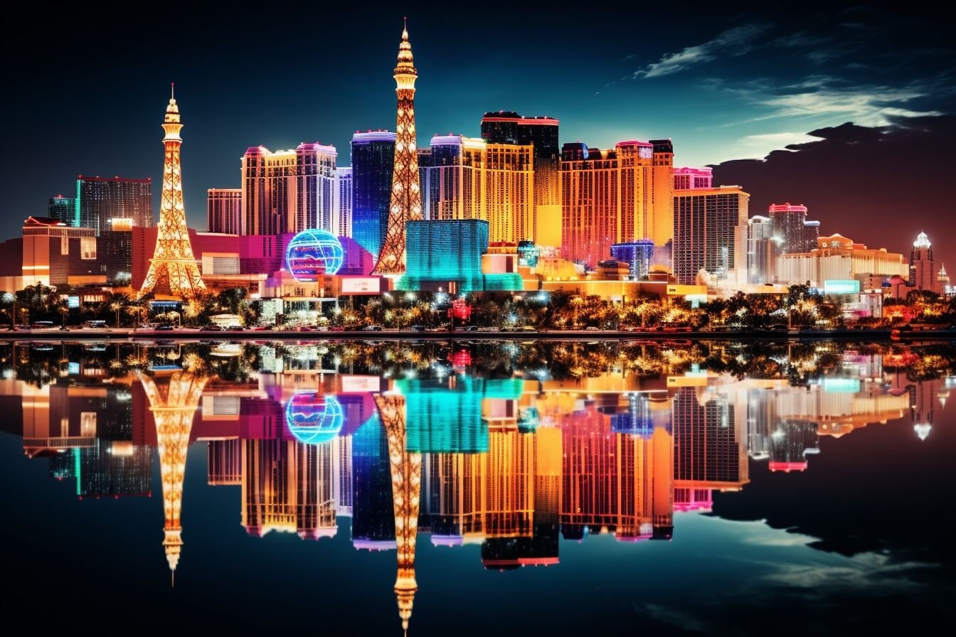 skyline of Las Vegas Nevada - HyperFly Vending Machines Las Vegas NV